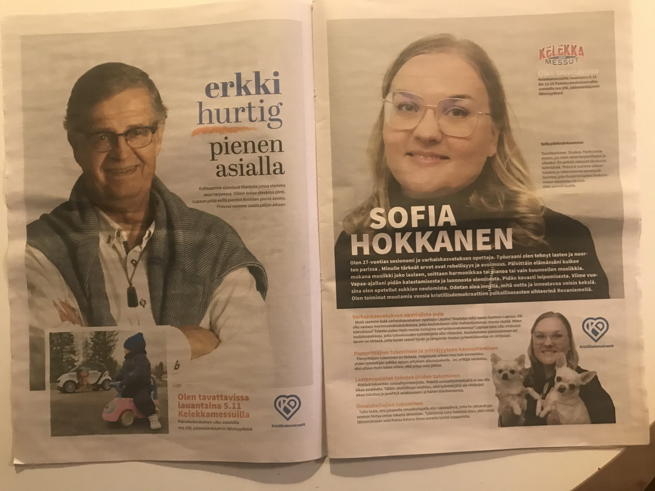 Erkki Hurtig ja Sofia Hokkanen