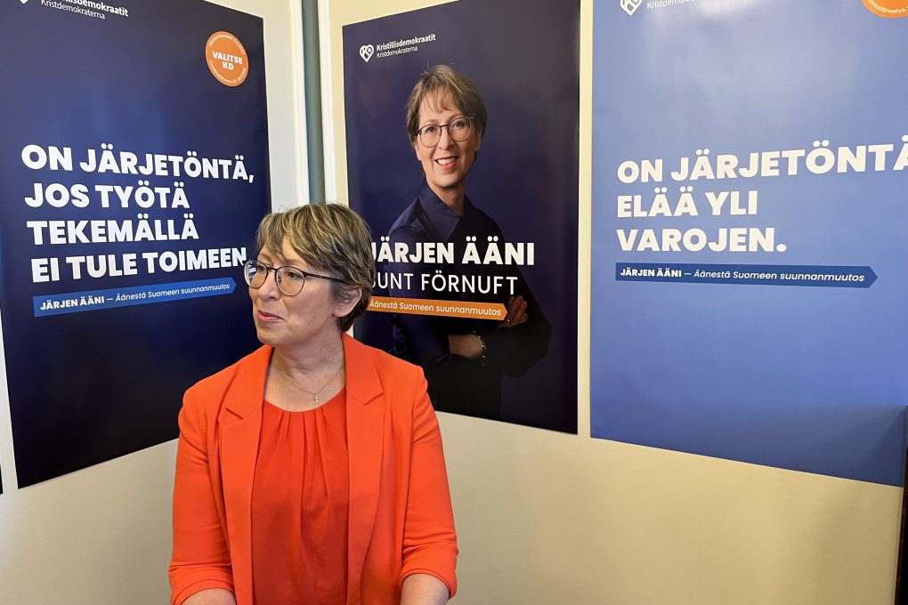 Sari Essayah Ylen vaalikoneessa: Yritteliäisyyttä ja taloudellista toimeliaisuutta ei saa tappaa liian korkealla verotuksella