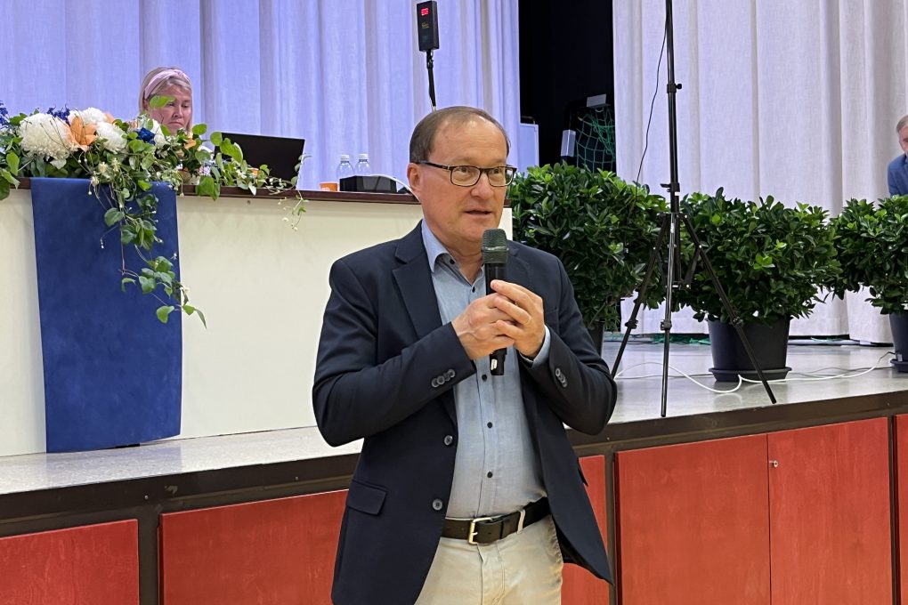 – KD on ainut puolue, joka pitäytyy perinteisissä arvoissa ja se on tulevaisuuden kannalta tärkeää, Jukka Palokangas sanoo